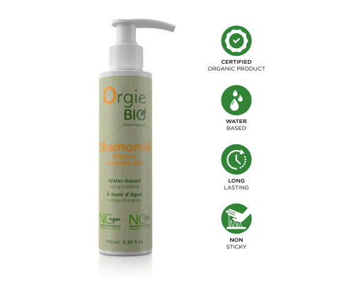 Лубрикант на водній основі Orgie – Bio Chamomile Organic Intimate Gel (100 мл), екстракт ромашки