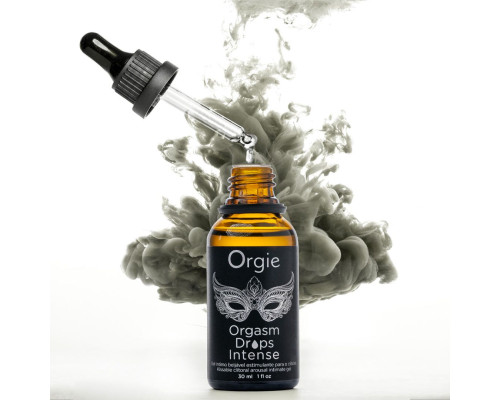 Збуджувальні краплі для клітора Orgie Orgasm Drops Intense, 30 мл, тепло-холод, смак яблука