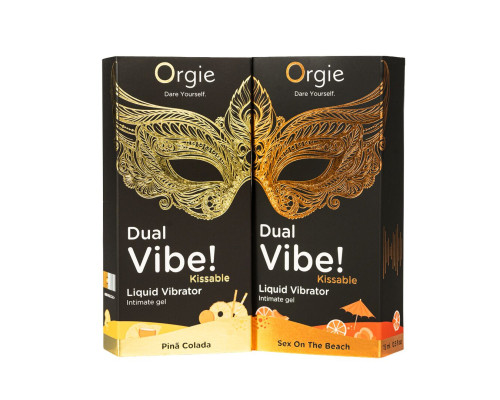 Рідкий вібратор Orgie Dual Vibe! Sex On The Beach Kissable Liquid Vibrator, 15 мл