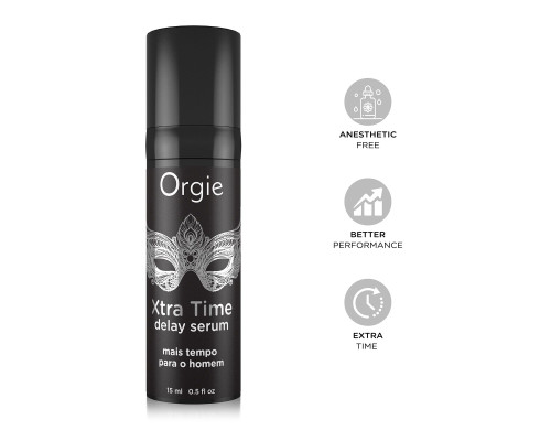 Сироватка-пролонгатор Orgie Xtra Time Delay Serum, 15 мл, без анестетиків, на силіконовій основі