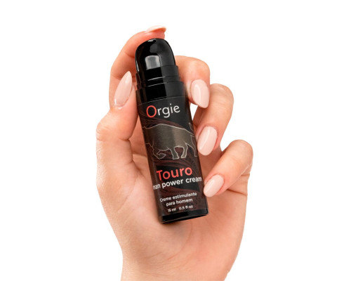 Крем для посилення ерекції Orgie Touro Power Cream, 15 мл, з таурином, гінкго та коренем женьшеню