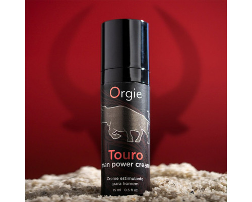 Крем для посилення ерекції Orgie Touro Power Cream, 15 мл, з таурином, гінкго та коренем женьшеню