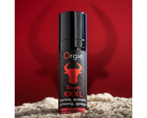 Крем для посилення ерекції Orgie Touro XXXL Power Cream, 15 мл, з ефектом вібрації