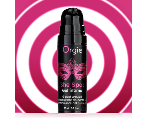 Гель для стимуляції точки G Orgie She Spot Intimate Gel, 15 мл, тепло-холод, ефект вібрації