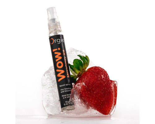 Спрей для орального сексу Orgie – Wow! Strawberry Ice (10 мл) з охолоджувальним ефектом