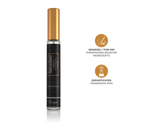 Чоловічі парфуми з феромонами Orgie – Sensfeel for Man Travel Size (10 мл), цитрусово-деревний аромат
