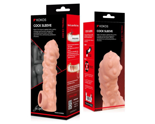 Насадка на член Kokos Cock Sleeve CS 003 L