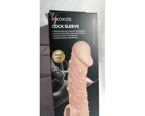 Насадка на член Kokos Cock Sleeve CS 002 M (мятая упаковка!!!)