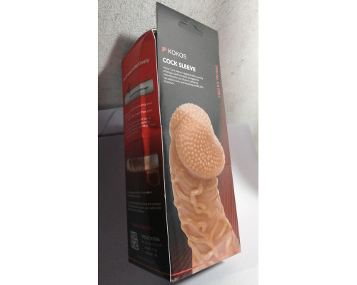 Насадка на член Kokos Cock Sleeve CS 006 L (мятая упаковка!!!)