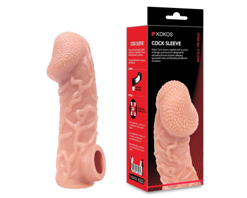 Насадка на член Kokos Cock Sleeve CS 006 L (мятая упаковка!!!)