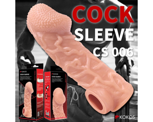 Насадка на член Kokos Cock Sleeve CS 006 L (мятая упаковка!!!)