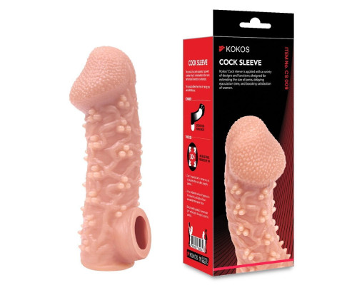 Насадка на член Kokos Cock Sleeve CS 009 M (мятая упаковка!!!)