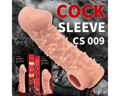 Насадка на член Kokos Cock Sleeve CS 009 M (мятая упаковка!!!)