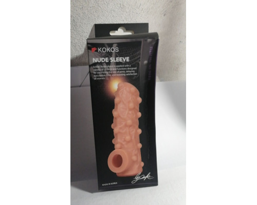 Насадка на член Kokos Nude Sleeve NS 003 L (мятая упаковка!!!)