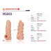 Насадка на член Kokos Nude Sleeve NS 003 L (мятая упаковка!!!)