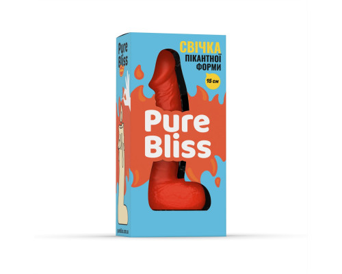 Свічка у вигляді члена Pure Bliss MINI Orange 15 см
