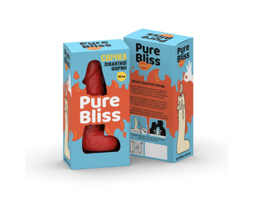 Свічка у вигляді члена Pure Bliss BIG Red 18 см