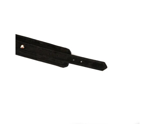 Наручники Liebe Seele Boudoir Amor Wrist Cuffs Black, з’єднувальний ланцюжок на карабінах