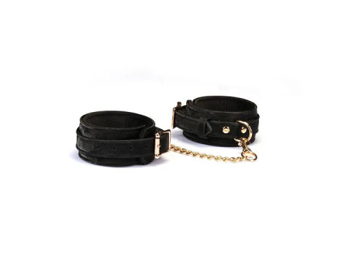Поножі Liebe Seele Boudoir Amor Ankle Cuffs Black, знімний з’єднувальний ланцюжок
