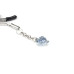 Затискачі для сосків із сердечком Liebe Seele Glow-in-dark Nipple Clamps Blue, світяться в темряві