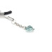 Затискачі для сосків із сердечком Liebe Seele Glow-in-dark Nipple Clamps Light Blue, світяться в темряві