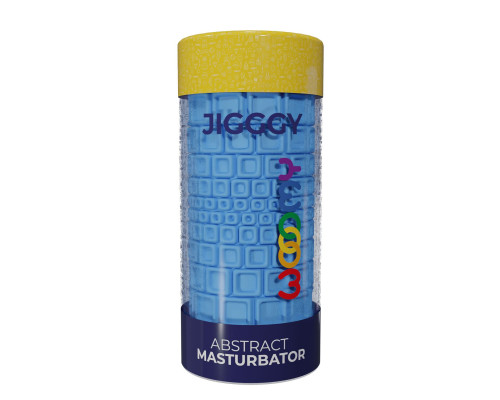 Мастурбатор Wooomy Jigggy Abstract Masturbator, наскрізний, двосторонній