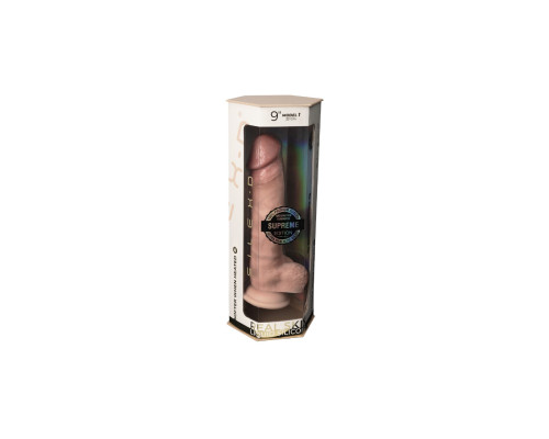 Фалоімітатор SilexD Tomas Premium Real Skin Flesh (9in MODEL 1), ультрареалістик, діаметр 5 см