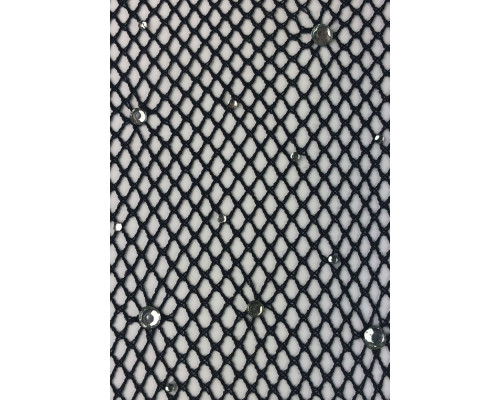Колготки Leg Avenue Rhinestone micro net tights Plus size Black, дрібна сітка, стрази