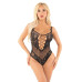 Боді зі стразами Leg Avenue Rhinestone Net and Lace Bodysuit One Size, Black