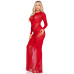 Сукня з довгим рукавом Leg Avenue Lace and Net Bodycon Gown One Size, Red