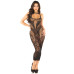 Сукня з відкритою спиною Leg Avenue Rhinestone Lace and Net Bodycon Dress One Size, Black