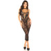 Сукня з відкритою спиною Leg Avenue Rhinestone Lace and Net Bodycon Dress One Size, Black