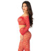 Комплект топ і легінси Leg Avenue Off The Shoulder, One Size, Red, довгий рукав