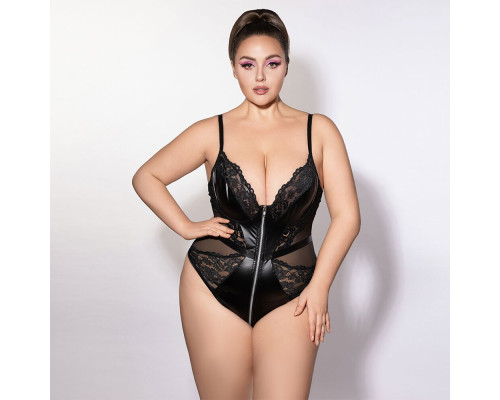 Боді JSY P61153 Black Plus Size