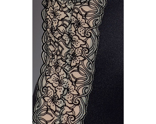 Сорочка приталена з чашечками MONTANA CHEMISE black XXL/XXXL - Passion Exclusive, трусики