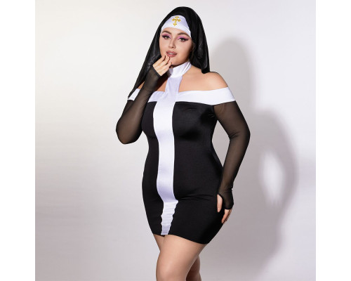 Еротичний костюм монашки JSY P61130 Plus Size