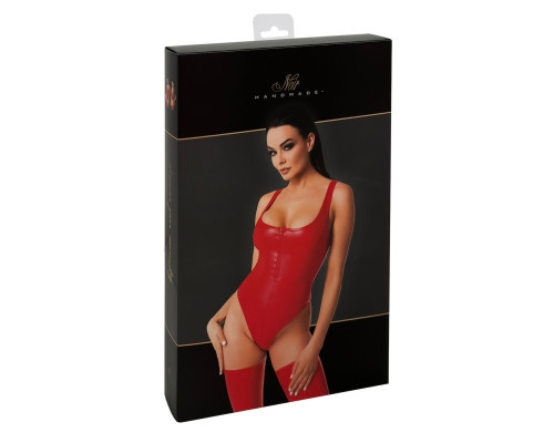 Боді Noir Handmade F352 Red powerwetlook body - M