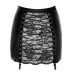 Спідниця Noir Handmade F341 Powerwetlook and lace skirt - S