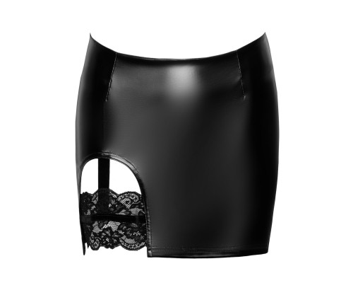 Спідниця Noir Handmade F345 Powerwetlook skirt with garter - M