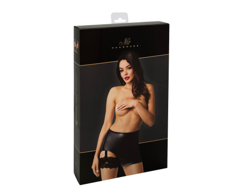 Спідниця Noir Handmade F345 Powerwetlook skirt with garter - M