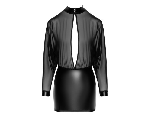 Сукня Noir Handmade F348 Powerwetlook and tulle dress - 3XL