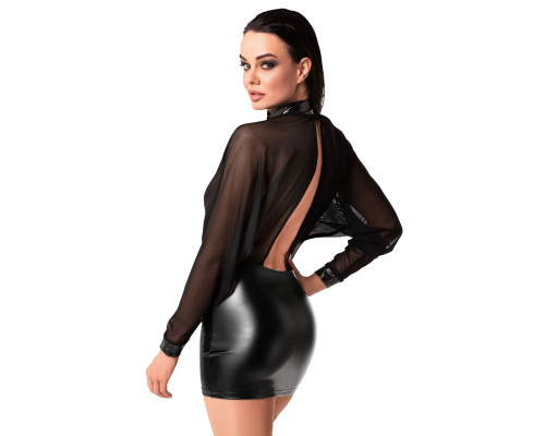 Сукня Noir Handmade F348 Powerwetlook and tulle dress - S