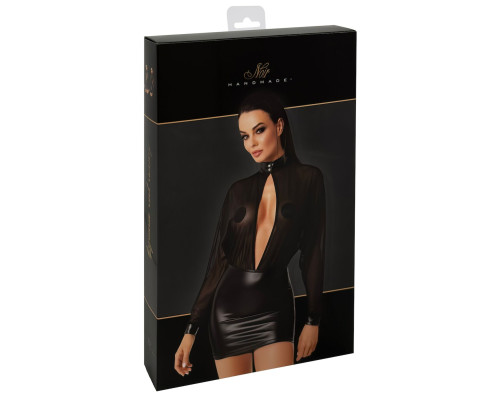 Сукня Noir Handmade F348 Powerwetlook and tulle dress - S