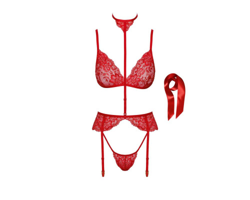 Комплект Kissable Bondage Kiss Set Red S/M