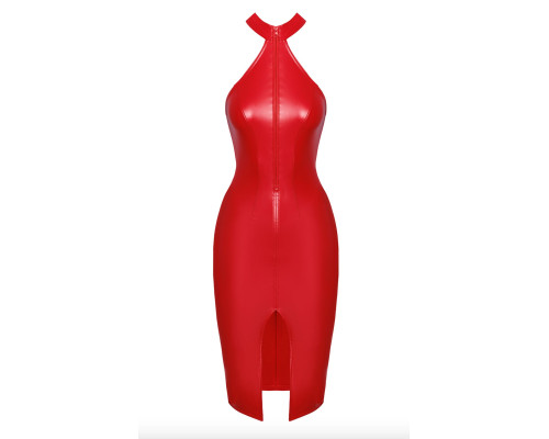Сукня Noir Handmade F354 Red powerwetlook dress - XXL