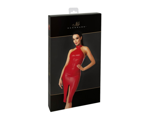 Сукня Noir Handmade F354 Red powerwetlook dress - XXL