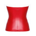 Корсет Noir Handmade F355 Red powerwetlook corset - XXL