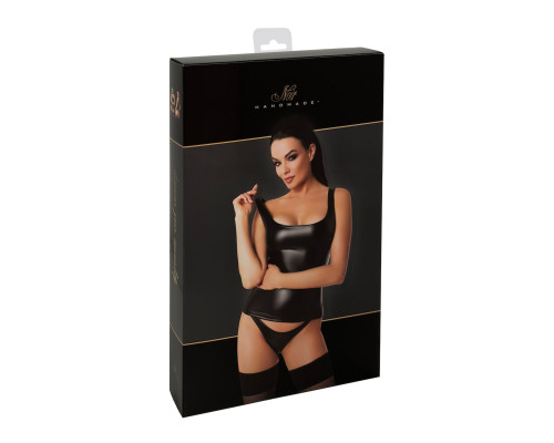 Топ Noir Handmade F346 Powerwetlook top - 3XL