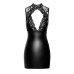 Сукня Noir Handmade F343 Powerwetlook and lace mini skirt - L
