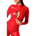 Комбінезон Noir Handmade F353 Red powerwetlook overall - L